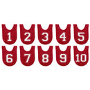 Sport Hesjes Rood met Cijfers, 10st.