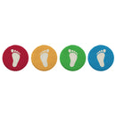 Voeten Cirkels Speelkleed, 4st.