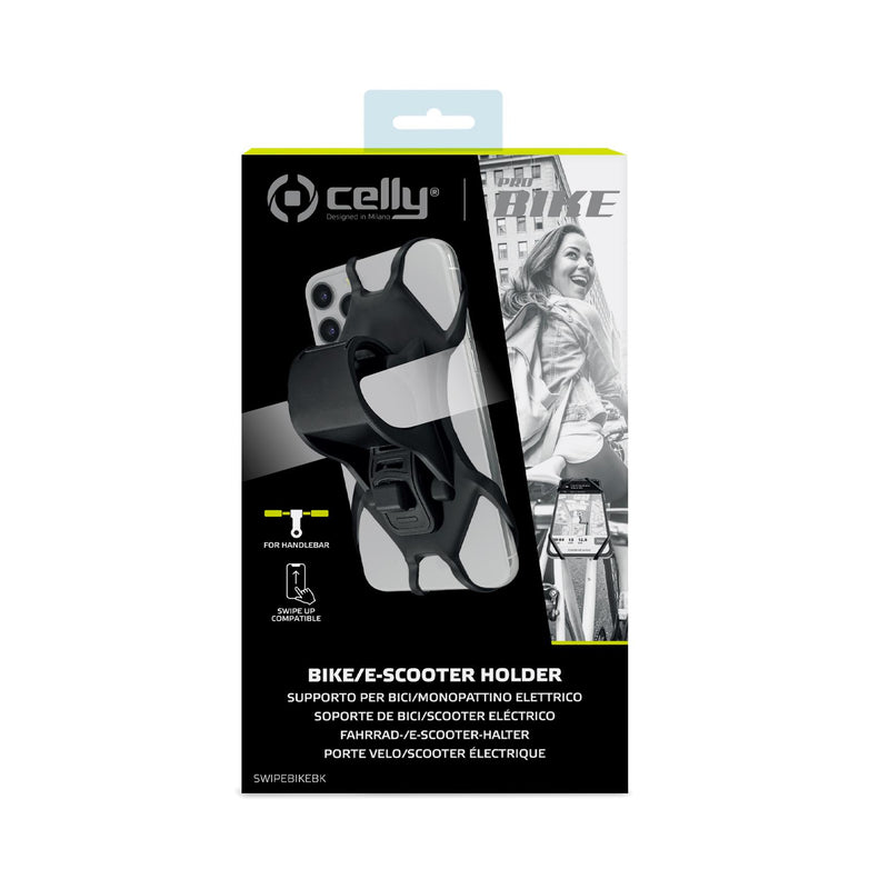 Fietshouder Celly Swipebike - zwart