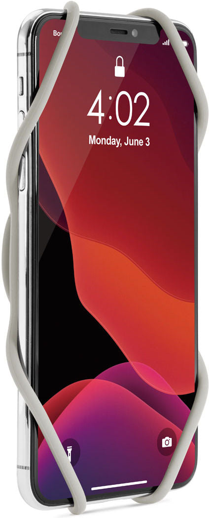 Telefoonhouder Bone Bike Tie 3 voor stuurbevestiging - grijs