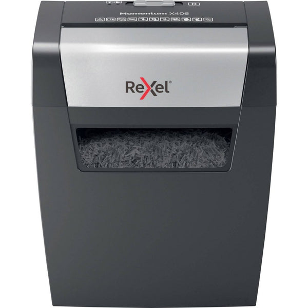 Rexel X406 Momentum Papiervernietiger Zwart/Grijs
