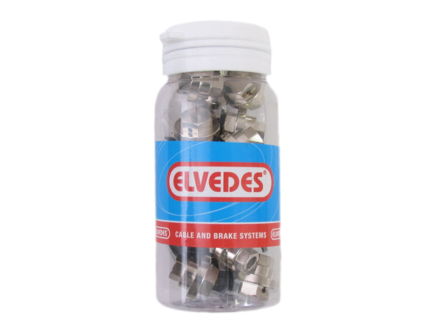 Schroefnippels met E-caps Elvedes rollerbrake BR-IM81/80/55/45 - messing (15 stuks)