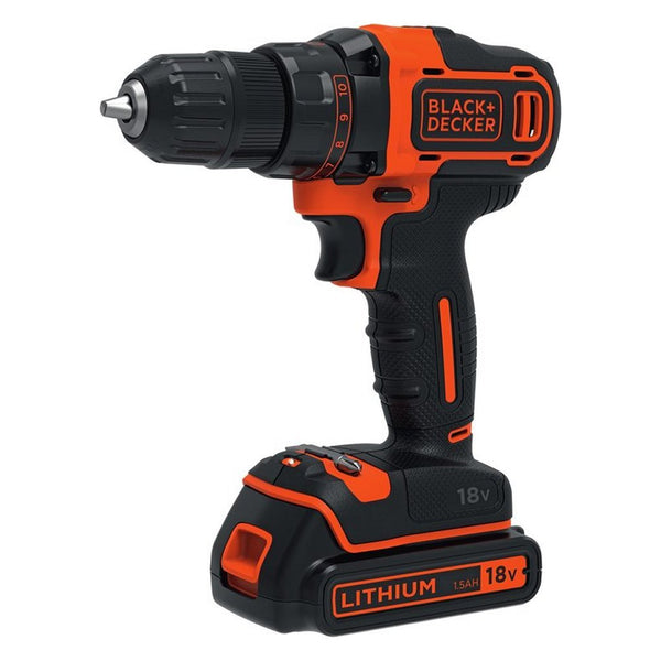 Black&amp;Decker BDCDD186K-QW Accuboormachine Oranje/Zwart