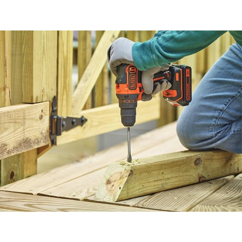 Black&amp;Decker BDCDD186K-QW Accuboormachine Oranje/Zwart