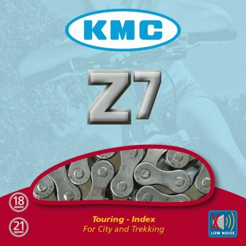 Ketting 7 speed KMC Z7  1/2 x 3/32" - zilverbruin