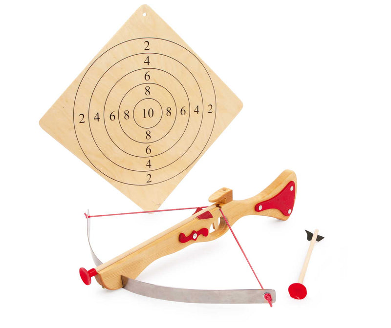 Small Foot - Houten Sportkruisboog met Doelwitbord, 4dlg.