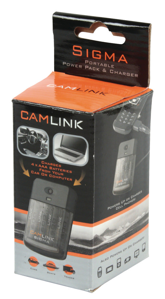 Camlink Sigma Draagbare Power Pack / Oplader Auto + Computer Charger Kit