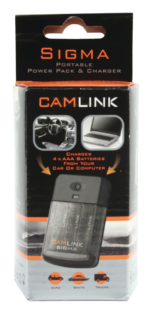 Camlink Sigma Draagbare Power Pack / Oplader Auto + Computer Charger Kit