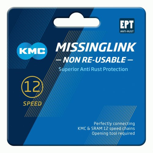 Kettingschakel 12 speed KMC EPT Silver - niet herbruikbaar