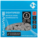 Ketting 8 speed M-Wave 1/2 x 3/32" - 116 links - anti-roest met sluitschakel
