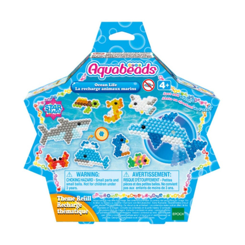 Sterrenparels navulling: Zeedieren Aquabeads (31769)