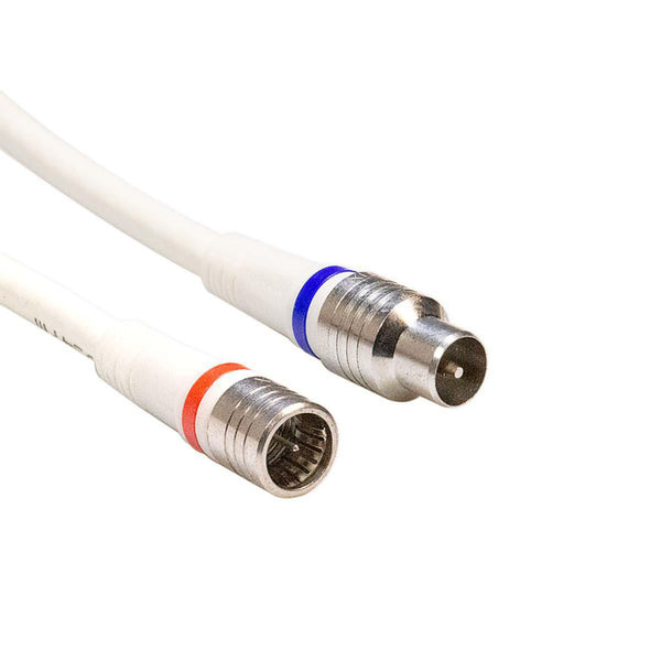 Technetix TN-RLA12-1.5EN Coaxkabel Coax Iec Female - F-male Recht 1.5 M Wit