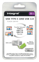 Integral INFD32GBFUS3C Usb Stick Usb 3.0 32 Gb Aluminium/groen