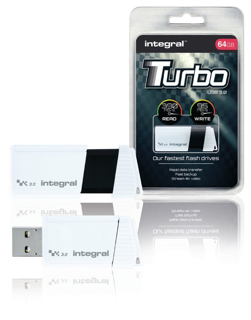 Integral INFD64GBTW3.0 Usb Stick Usb 3.0 64 Gb Wit/zwart