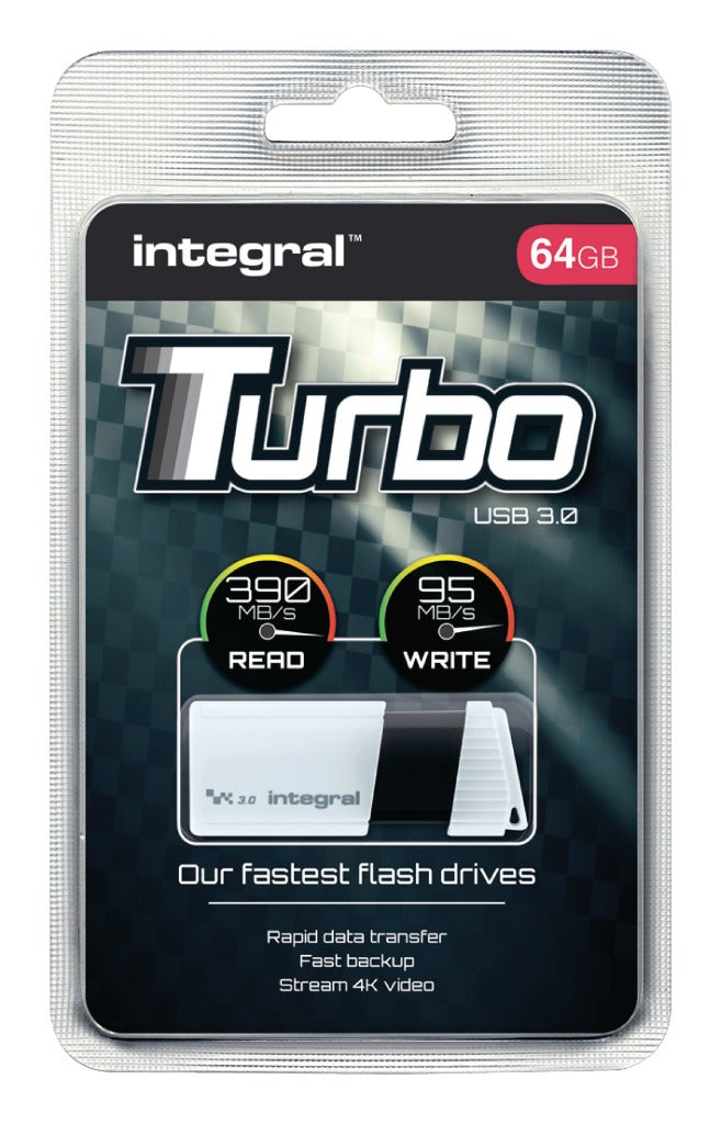 Integral INFD64GBTW3.0 Usb Stick Usb 3.0 64 Gb Wit/zwart