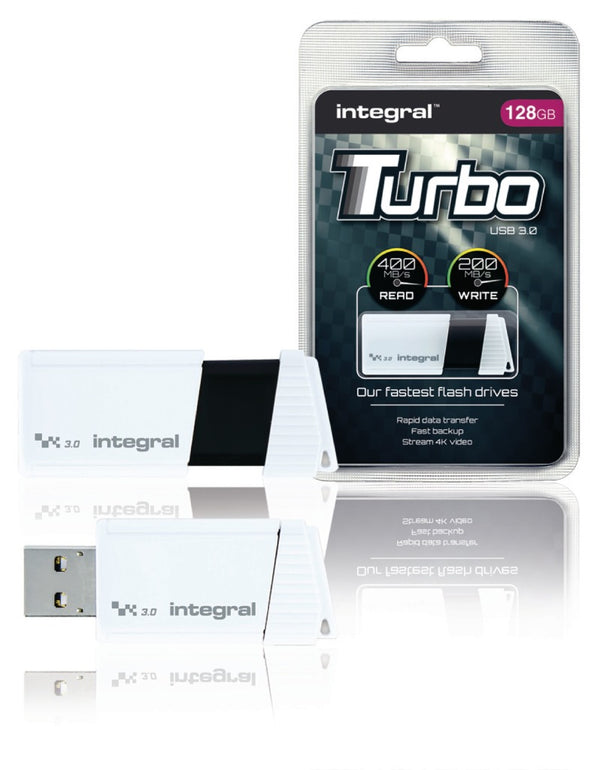 Integral INFD128GBTW3.0 Usb Stick Usb 3.0 128 Gb Wit/zwart