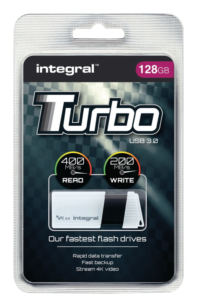 Integral INFD128GBTW3.0 Usb Stick Usb 3.0 128 Gb Wit/zwart