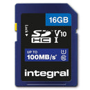 Integral Sdhc V10 100mb/s 16gb