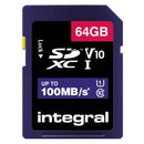Integral Sdxc V10 100mb/s 64gb