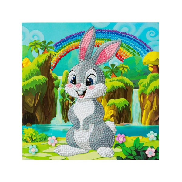 Craft Buddy Crystal Art Diamond Painting Kaart Konijn