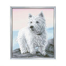 Crystal Art Diamond Painting Westie Hond 21x25 cm
