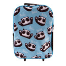 Trolley met Pandaprint Zwart/Blauw