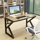 Seco Bureau Theems 112,5x60x74cm Houtkleurig Houten Blad met  Zwart Metalen Frame