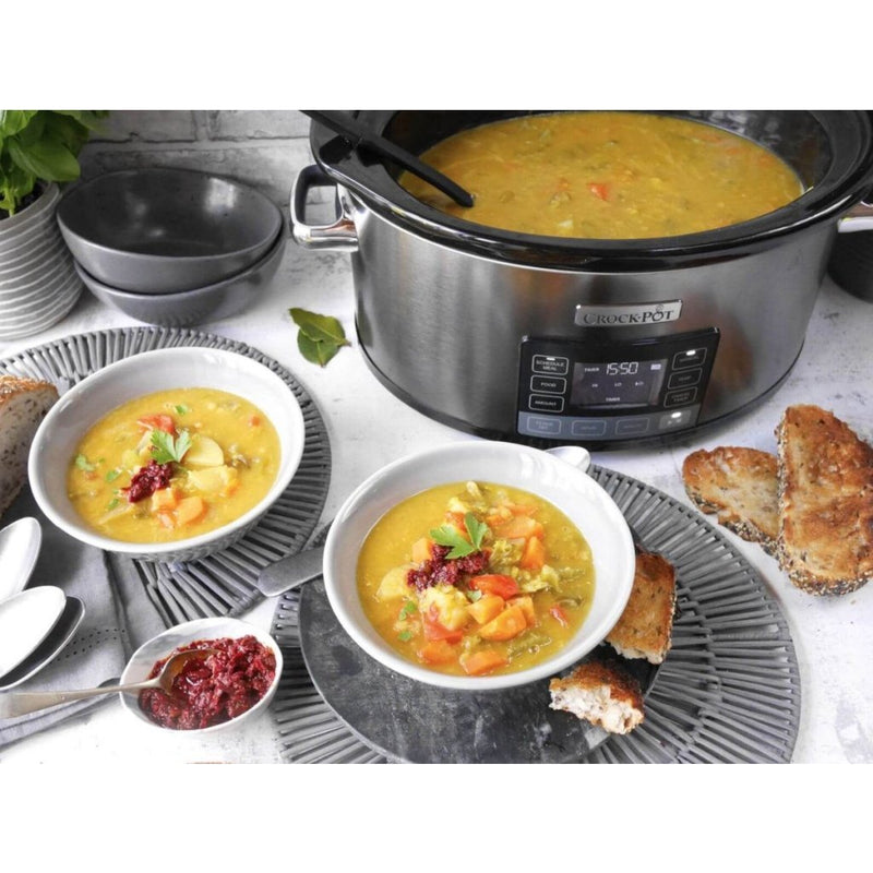 Crock-Pot CR066 Slow Cooker 5.6L RVS/Zwart