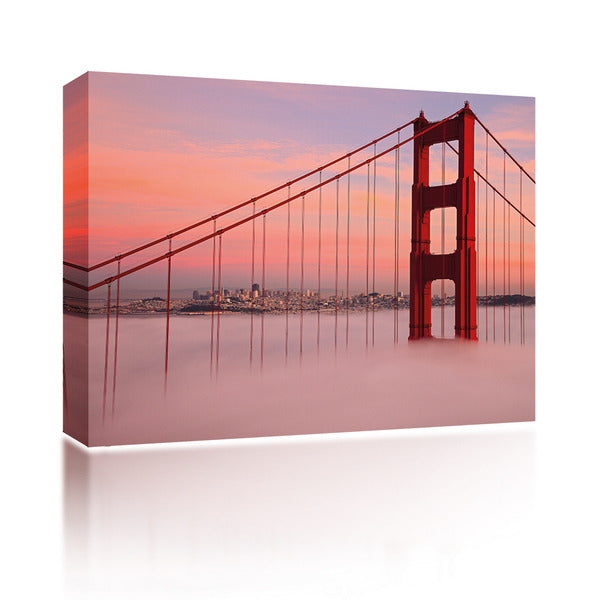 Sound Art Canvas + Bluetooth Speaker Golden Gate Bridge