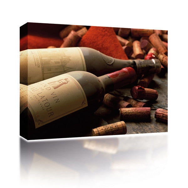 Sound Art Canvas + Bluetooth Speaker Wine Bottles