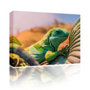 Sound Art Canvas + Bluetooth Speaker Lizard In Desert