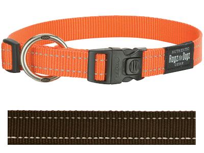 Rogz For Dogs Fanbelt Halsband Choco 20 MMX34-56 CM