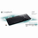 Logitech LGT-K360 Draadloos Keyboard Kantoor Usb 2.0 Us International Zwart