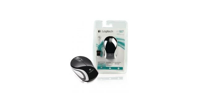 Logitech LGT-M187B Draadloze Mini Muis Zwart