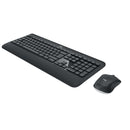 Logitech LGT-MK540-US Draadloze Muis En Keyboard Multimedia Us International Donkergrijs