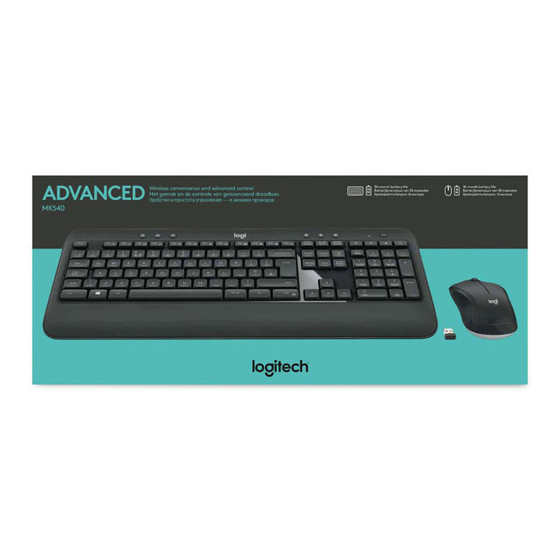 Logitech LGT-MK540-US Draadloze Muis En Keyboard Multimedia Us International Donkergrijs