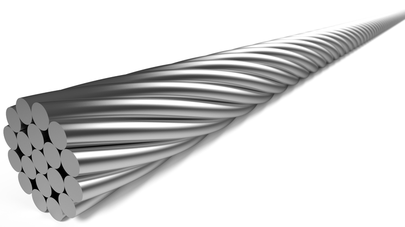Rem binnenkabel Elvedes 2 000 mm 1×19 draads RVS ø1,5mm met T-nippel ø7 × 6mm