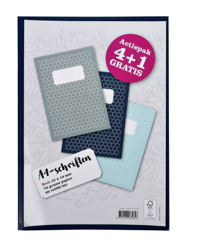 5 Schriften A4 80blz/ruit/10mm/70g/11118