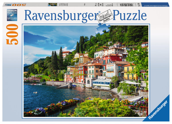 Puzzel Lake Como Italie - 500 stukjes - Legpuzzel Ravensburger