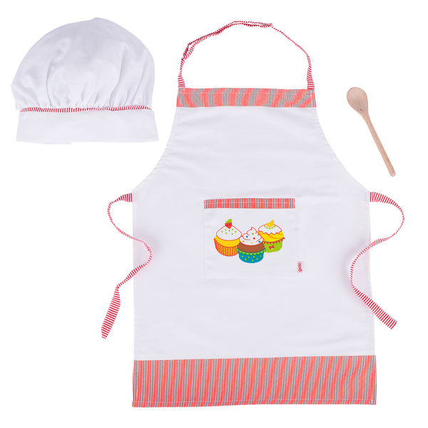 Goki Keuken Kookset Koksmuts en Schort, 3dlg.