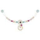 Houten Kinderwagenketting met Clip Star