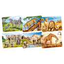 Houten Mini Puzzel - Wilde Dieren