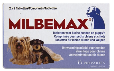 Milbemax Tablet Ontworming Puppy/kleine Hond 2X2 TABL