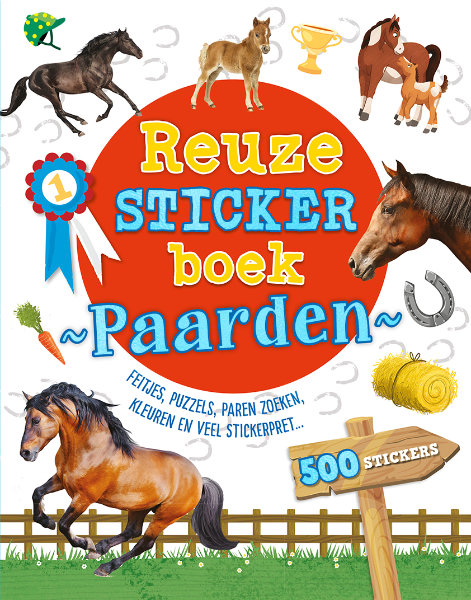 Reuze stickerboek paarden