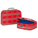 Koffer Rood Geruit, 2 St.