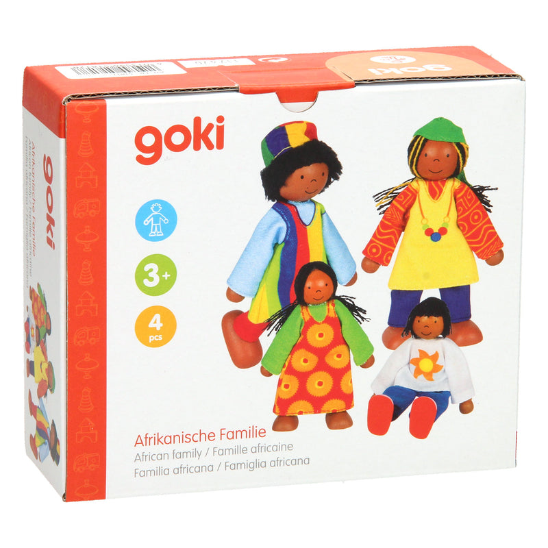 Poppenhuis Poppen Afrikaanse Familie