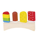 Houten Winkelwaar IJsjes, 4st.