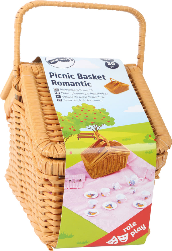 Small Foot - Houten Picknickmand met Servies Romantisch, 30dlg.