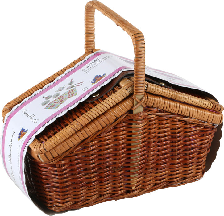 Small Foot - Houten Picknickmand met Servies Romantisch, 30dlg.