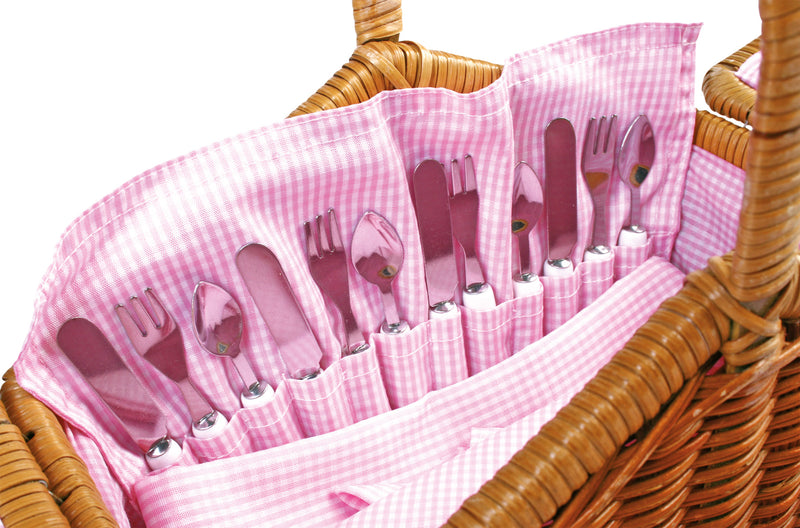 Small Foot - Houten Picknickmand met Servies Romantisch, 30dlg.